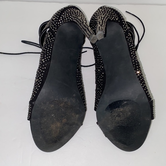 Madden Girl Rhinestone Lace-up Heels- Size 7.5 - Picture 3 of 7